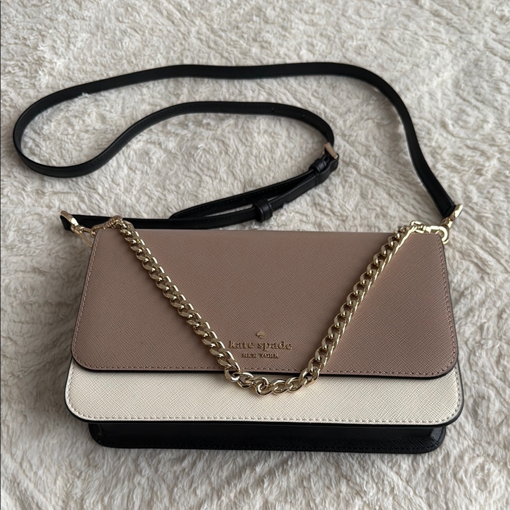 Kate Spade medium Black and Cream Crossbody Bag